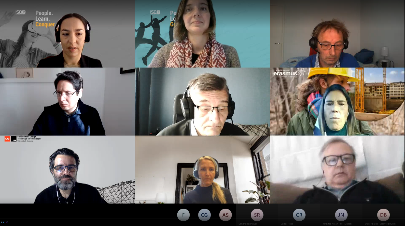 Video call with all the project partners